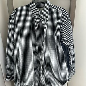 Black And White Donald Ross Button Up Size L